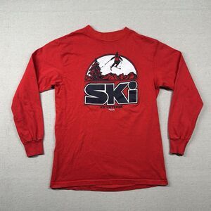Vintage Hanes Ski Shirt Mens M (Fits XS) Keystone Resort Colorado 1980s USA Made